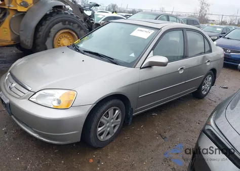 2003 Honda Civic Ex из США, поврежденный, VIN 2HGES25713H617071